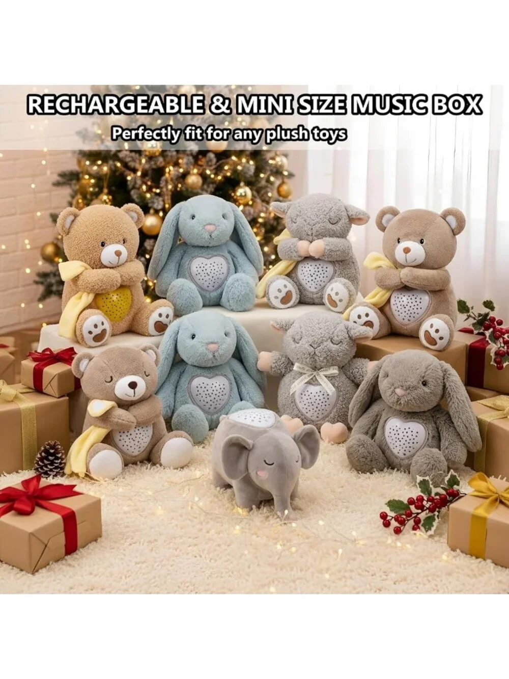 Portable White Noise Machine & Baby Sleep Soother with 15 Sounds, Night Light